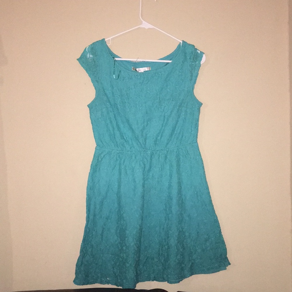Blue lace dress!